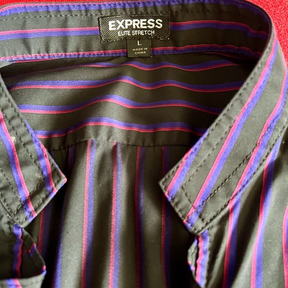 Express Elite Stretch Blouse Size Large - Picture 2 of 6